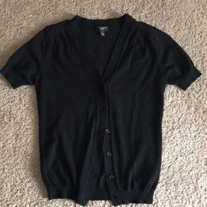 Short sleeve button up cardigan